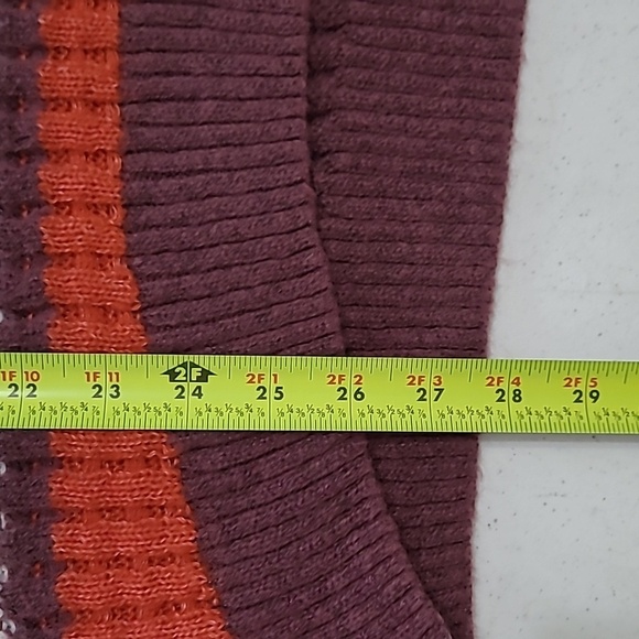 SO Colorful Striped Ribbed Sweater size Large - Picture 6 of 6